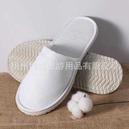 直销新款酒店一次性拖鞋夏季透气麻布宾馆民宿通货可加logo拖鞋