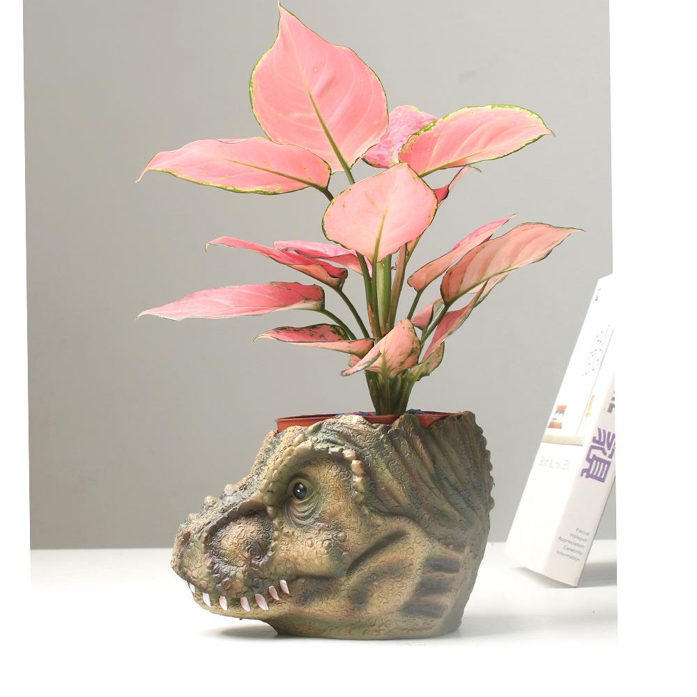 直销新款创意树脂动物多肉花盆办公室家居阳台绿植园艺装饰盆栽微
