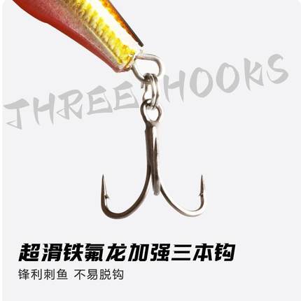 直销新款汇珠路亚假饵仿生饵8cm18g远投米诺硬饵鲈鱼桂鱼海钓矶钓