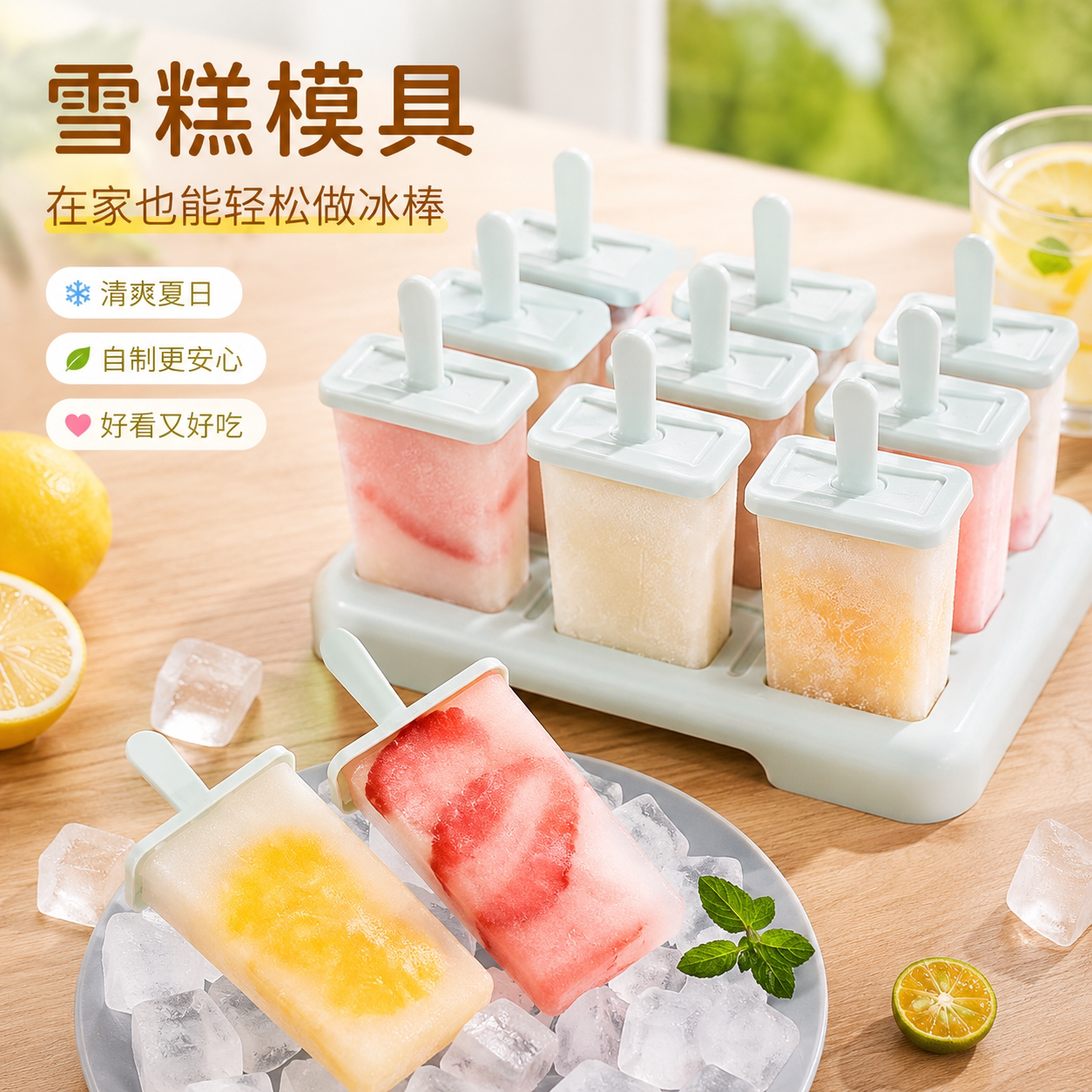 食品级家用自制雪糕模具大号冰盒