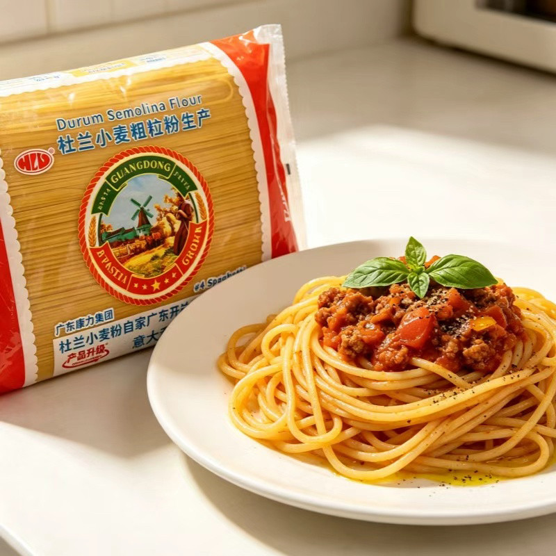 康力意大利面3kg#4Spaghetti直条意粉杜兰小麦粗粒粉餐厅商用家用