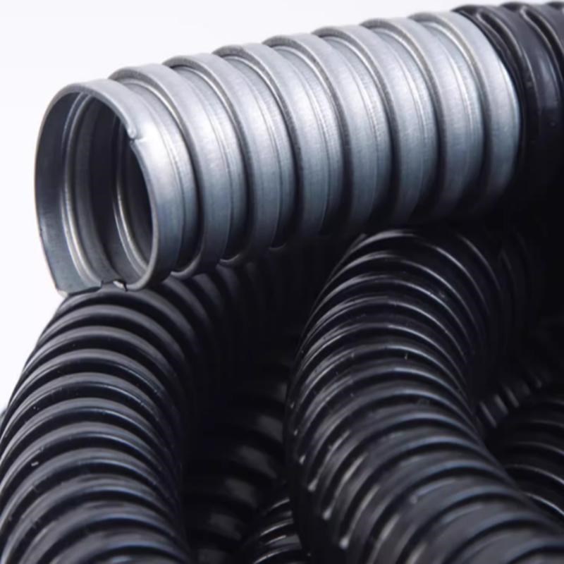 热销包塑金属软管塑料穿线蛇皮管电线电缆保护套管波纹管黑管铁皮