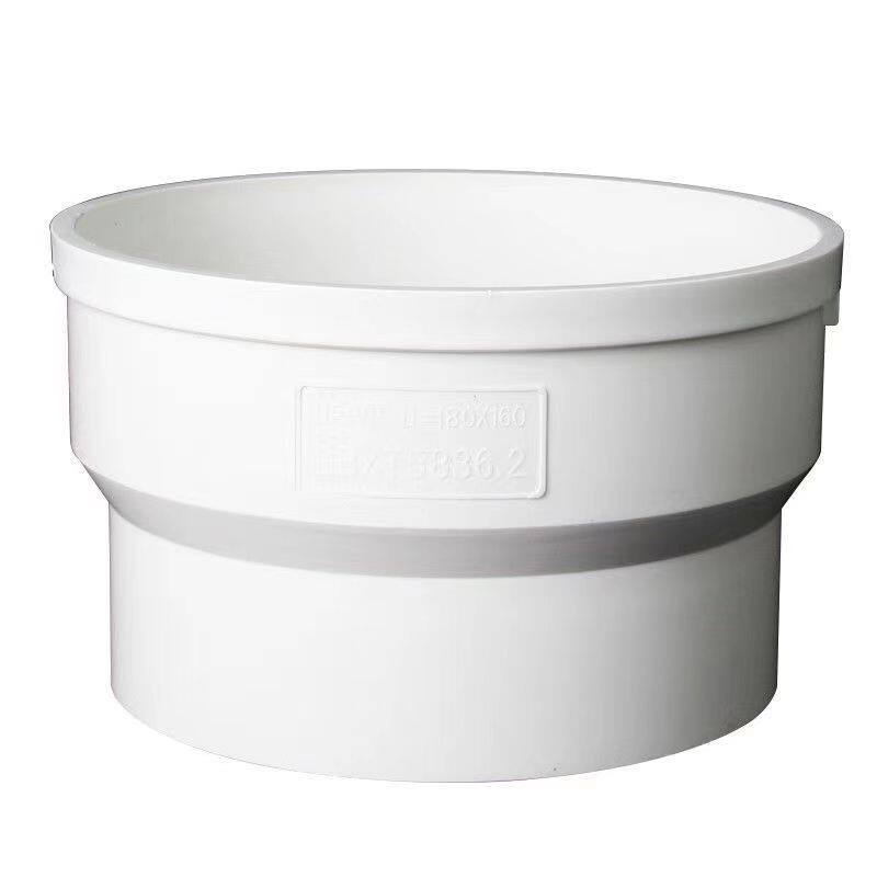 热销PVC油烟机排烟管配件160 180集成灶排烟塑料管烟管变径直接大