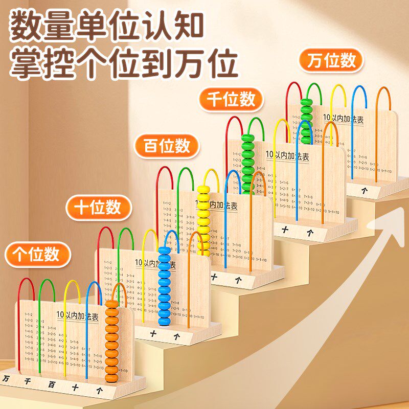 热销五档计数器一二年级数学教具小学生专用计算器儿童学习用品套