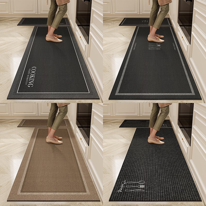 热销纯色厨房地垫防滑地毯垫防油防水厨房耐脏硅藻泥加厚吸水脚垫