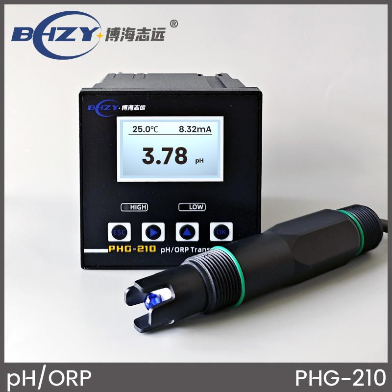工业线上pH计PHG-210pH控制器变送器酸碱度计ORP计pH检测仪监测仪