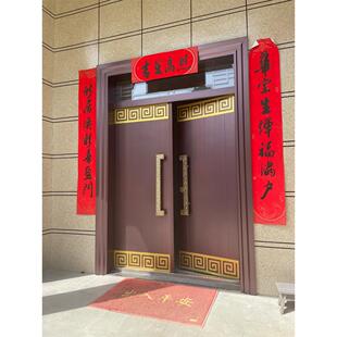 别墅入口自建房屋锌合金门入口门分体入口铜门家居庭院不锈钢门