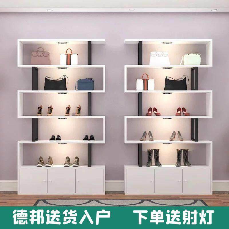 货架展示架自由组合产品置物架鞋店包店展示柜美容院化妆品展示柜