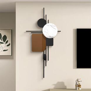 轻奢客厅电视背景墙面装饰玄关铁艺壁挂立体壁饰创意饭厅金属挂件