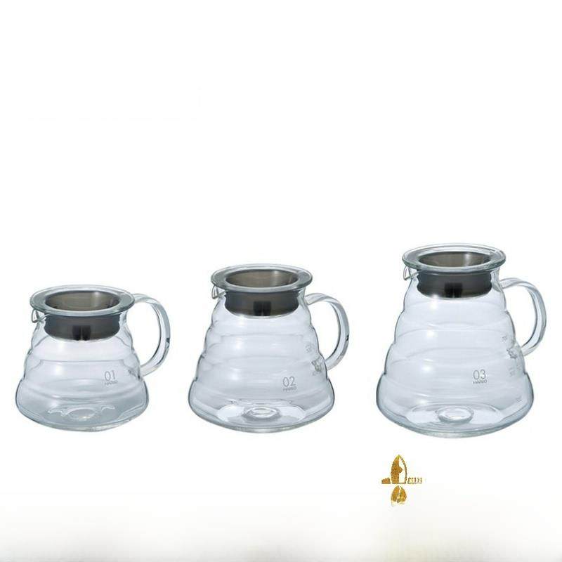 日本Hario玻璃咖啡过滤杯滴滤杯智能杯组V60过滤杯共享壶云壶