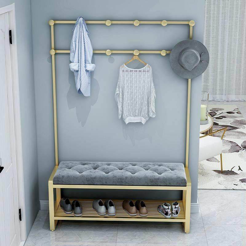 北欧轻奢入门衣架落地立式换鞋凳一体门口可坐挂衣架落地式换鞋凳,住宅家具,换鞋凳,淘宝优惠券,粉丝福利购,淘宝优惠卷