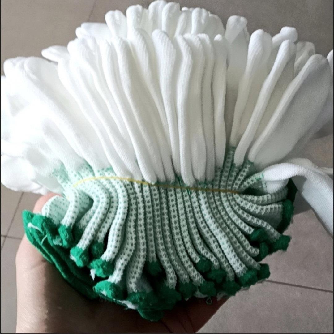 厂家涂指涂掌手套13针薄款尼龙劳保手套