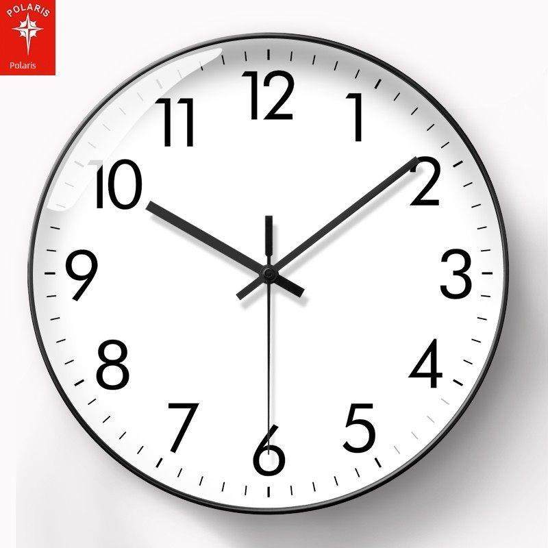 北极星现代极简挂钟家庭客厅石英钟自动时间收音机钟无声墙挂免费,家居饰品,挂钟,淘宝优惠券,粉丝福利购,淘宝优惠卷
