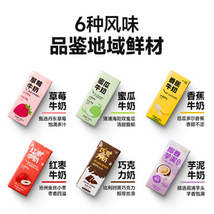 早餐果味奶 一鸣牛奶草莓红枣巧克力香蕉蜜瓜组合装 89元 任选3箱