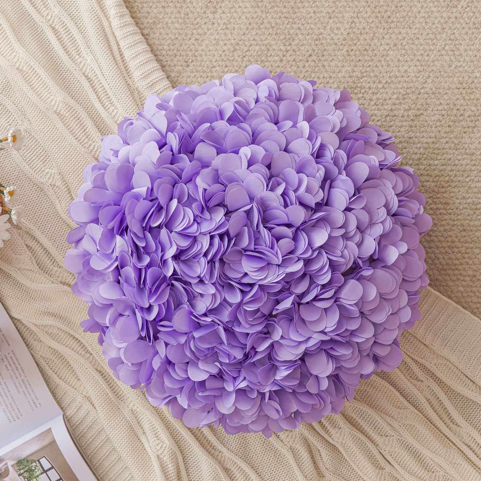 直销新款网红手工立体绣球花朵抱枕套 轻奢ins风沙发靠枕阳台飘窗