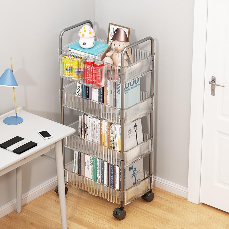 直销新款床头柜小型置物架迷你极窄床边柜超窄边几书架零食窄边夹