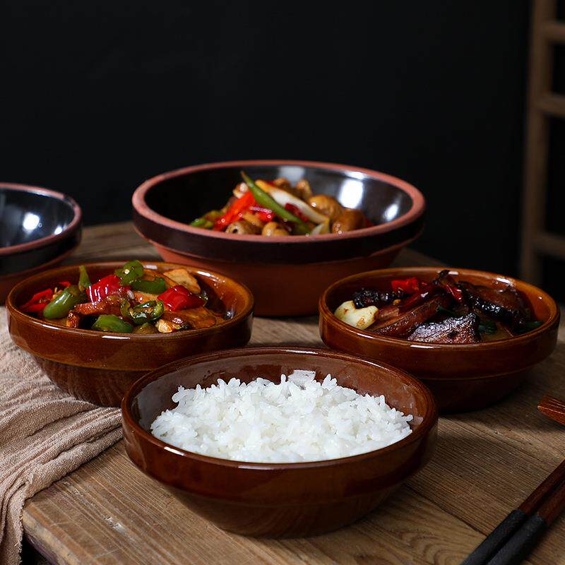 直销新款土碗餐具农家复古四川扣肉蒸肉的盘子大老式仿古怀旧粗瓷