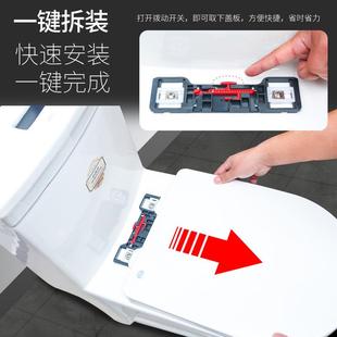 马桶盖加厚缓降坐便器盖板家用抽水马桶圈坐圈盖子UVO型 直销新款