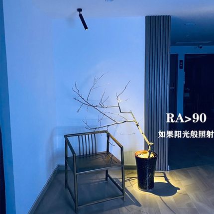 一束聚光射灯小光束角茶室明装可调角度吸顶轨道led强聚光博物馆