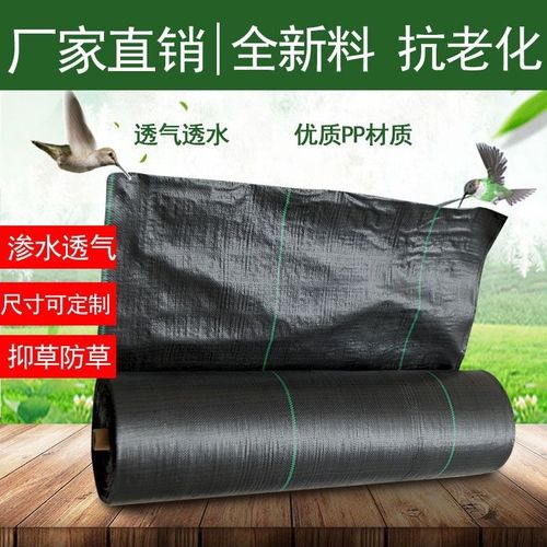 加厚抗老化农用防草布黑色园艺地布新型除草大棚果园透气透水保湿