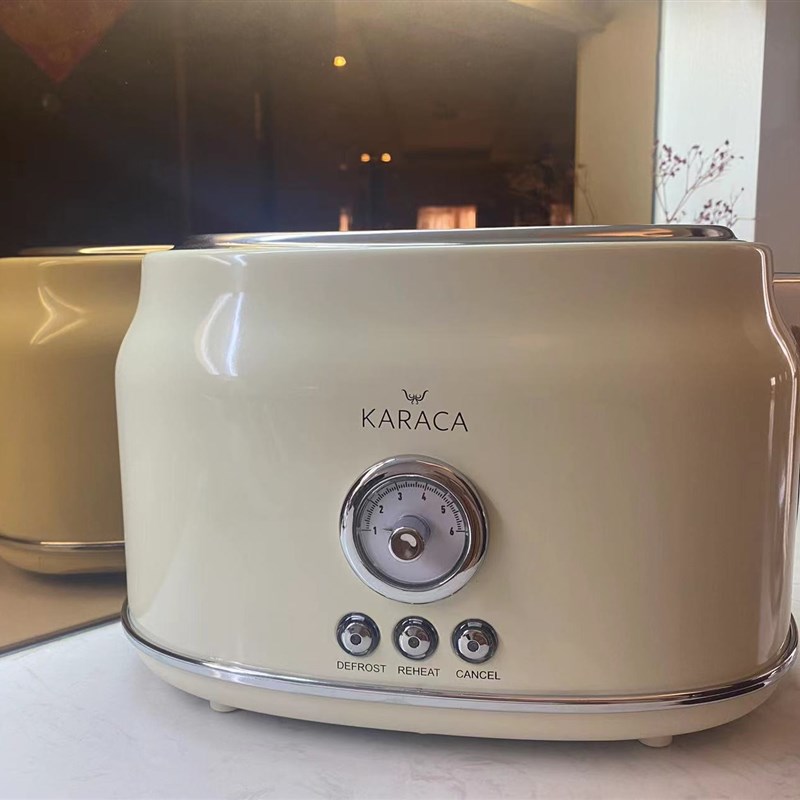 出口两片全自动多功能多士炉吐司机家用烤面包早餐机复古Toaster