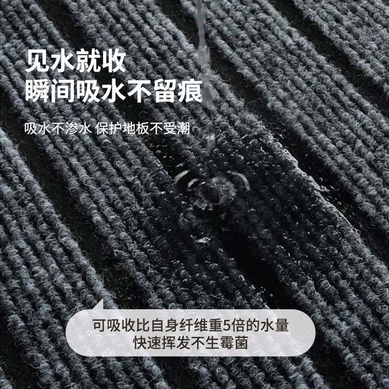入户门地垫可剪裁耐脏免洗吸水防滑进门垫玄N关门口厨房免洗防油