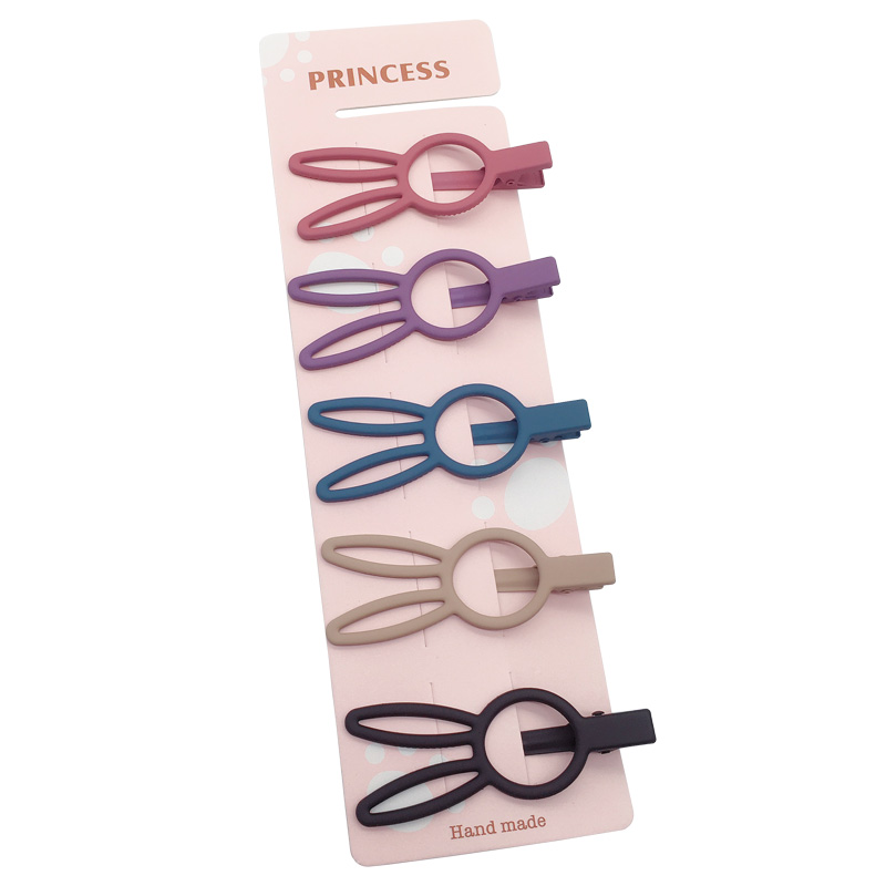 兔耳朵夹子头饰发夹夏季侧边后脑勺刘海压夹女童发U饰女碎发夹儿