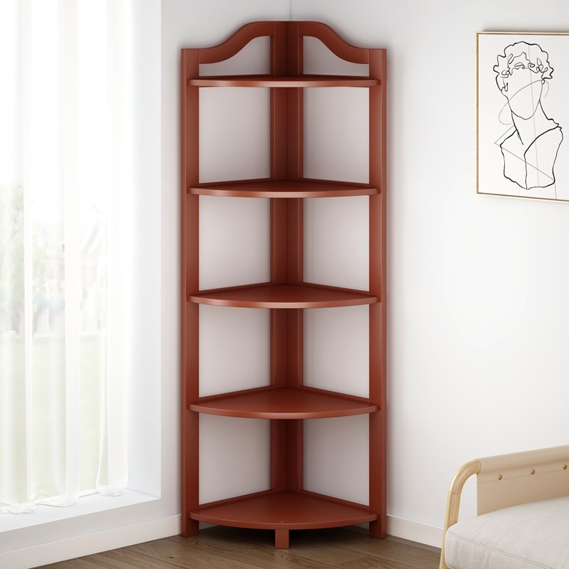 楠竹转角置物架简易多层厨房阳台储物H架家用客厅墙角收纳书架落