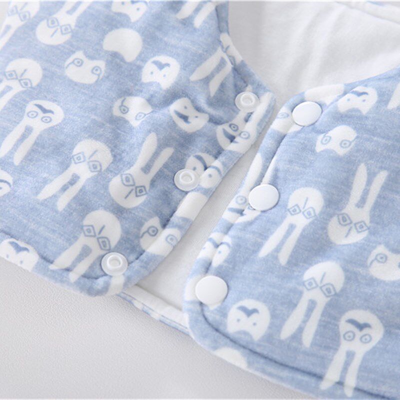 秋冬纯棉婴儿护肩保m暖睡觉宝宝儿童薄款坎肩无袖背心暖气房护肩