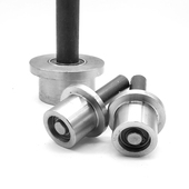 火车T型b钢质单边轮 货梯升降机锥度槽钢轮8号10号槽钢轨道轮滑轮