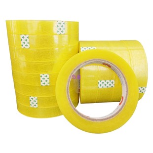 30CM捆扎封口胶 透明胶带窄1518mm整箱大v卷米黄色胶布宽25