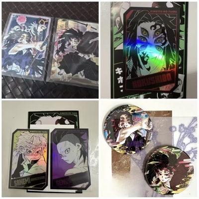 日谷鬼灭之刃原话第五弹JF2026全息卡黑死牟继国缘一徽章冰箱贴