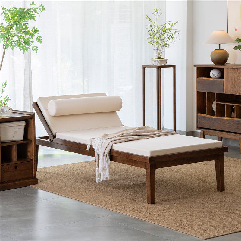 实木沙发床一体两用折叠中式贵妃榻书房床坐M卧单人榻榻米躺椅按
