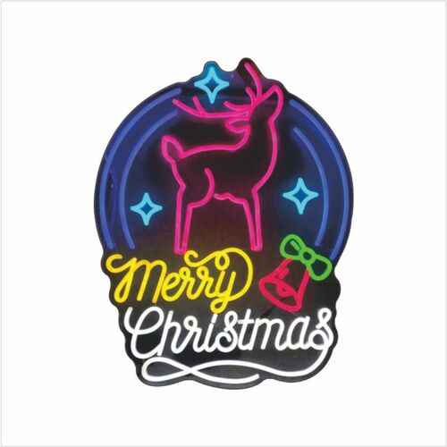 霓虹灯发光字网红手举牌国潮风翅膀烧烤led灯带背景墙广告牌定制