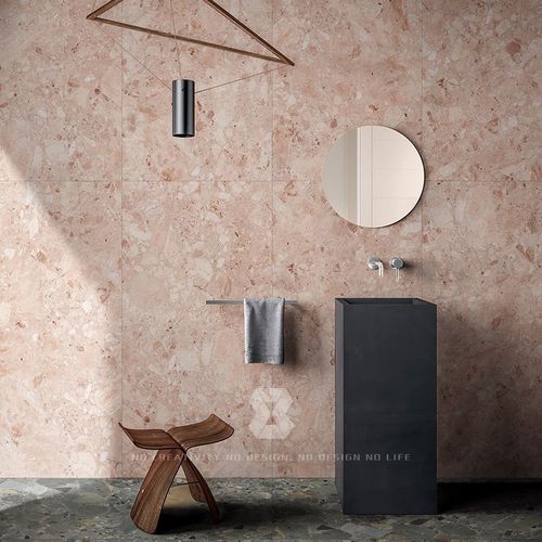 水磨石哑光质感瓷砖客餐厅卫生间防滑墙地砖民宿服装连锁店工程砖