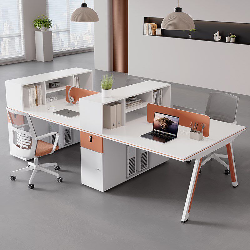 办公桌员工位简约现代面对面工位职员桌椅组合办公室电脑桌带插座
