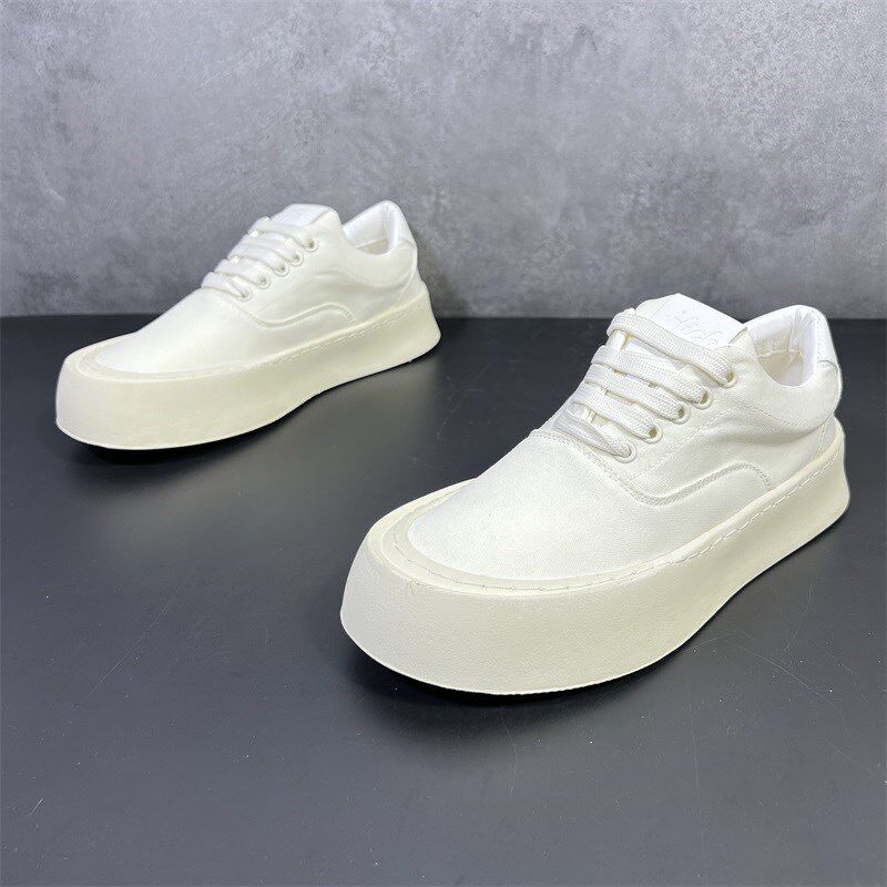 2024夏季新款薄款厚底增高布面鞋子男款潮流百搭U布鞋透气网红男