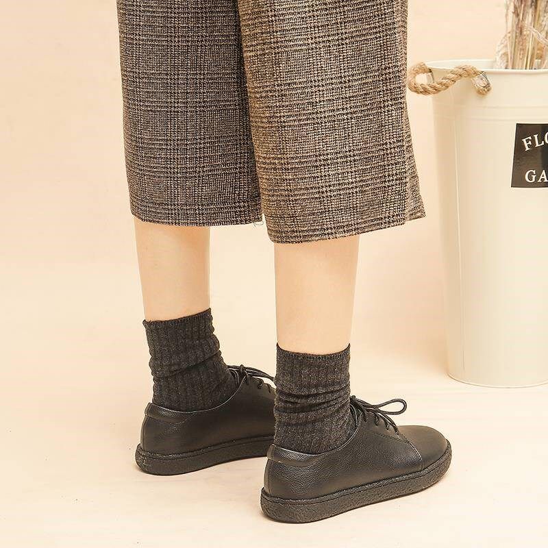 黑色鞋子女平底上班小皮鞋女夏季通勤职业英伦风单鞋女防滑工作鞋