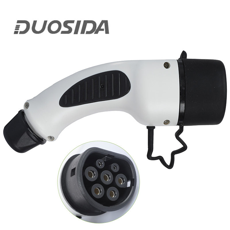 欧标充电枪 IEC Type2车辆端插头H 16A/32A三相 车端枪