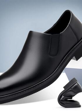 款时尚商务休闲皮鞋男士a潮流软底轻便一脚蹬舒适男鞋-c08