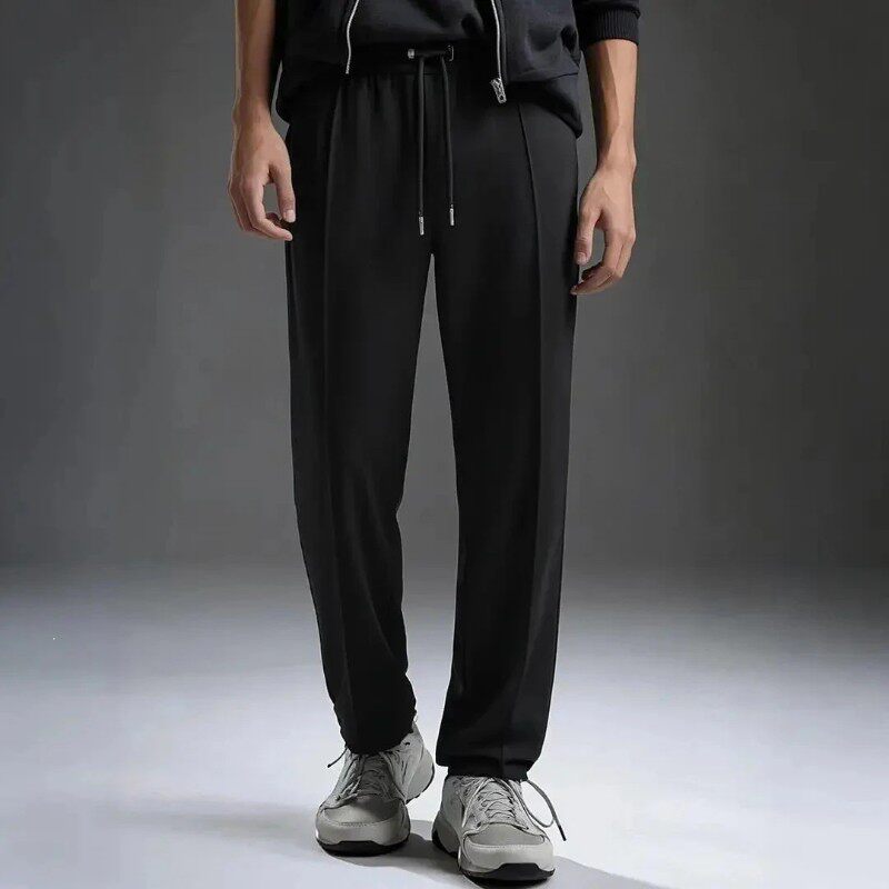 摁裳STUDIO早秋男士英伦风休闲裤轻奢垂感直筒西裤男生裤子男西裤