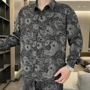 男士 套装 S休闲W运动时尚 秋季 套 外套长裤 新款 衬衫 巴堡罗男装 长I袖