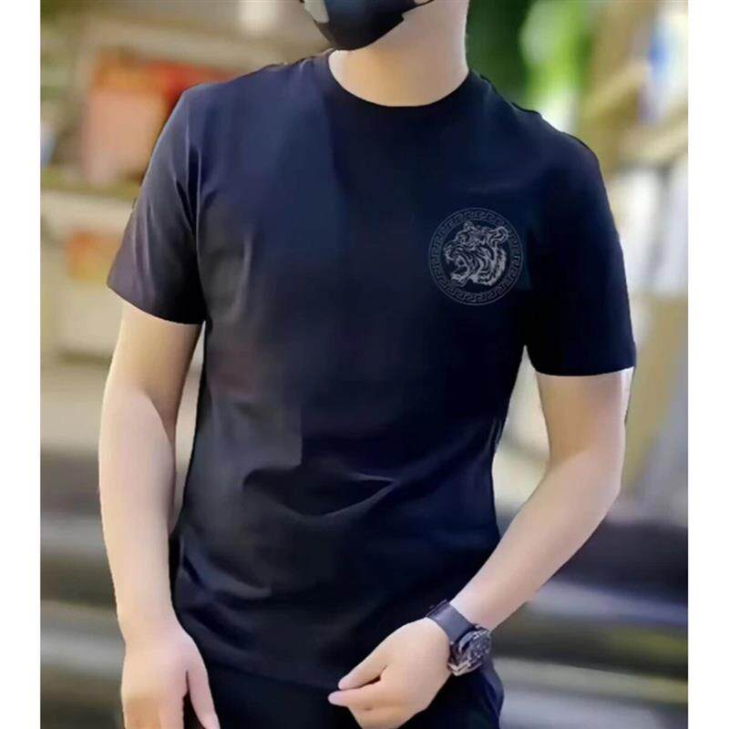 晟华优选2纯棉夏季短袖纯棉ins宽松痞帅圆领休闲印花男士新款T恤