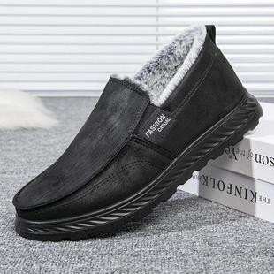 加厚兔绒休闲男棉鞋 男棉鞋 轻便保暖z爸爸鞋 冬季 朝益潮鞋 棉鞋 新款