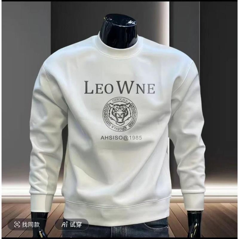 晟荣品优美式潮牌卫衣圆领男秋冬加H绒打底衫休闲潮流百搭长袖上