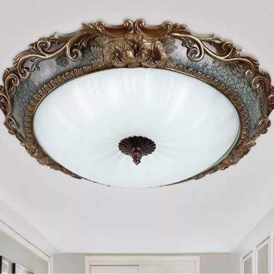 欧式吸顶灯卧室走廊餐厅玄关灯led吸顶灯树脂艺术灯具灯饰