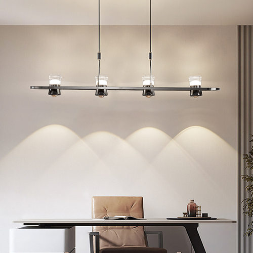 北欧餐厅吊灯现代简约LED意式饭厅餐桌吧台灯极简轻奢设计师吊灯