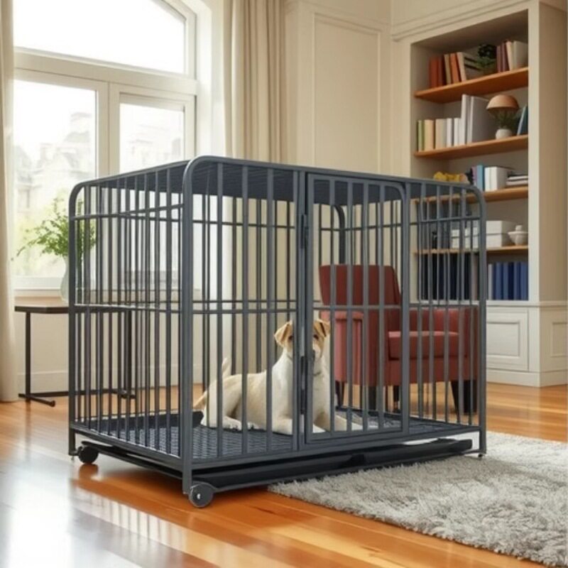 狗笼子中大型犬带厕所分离宠物狗笼室内围栏边牧拉布拉多金毛家用
