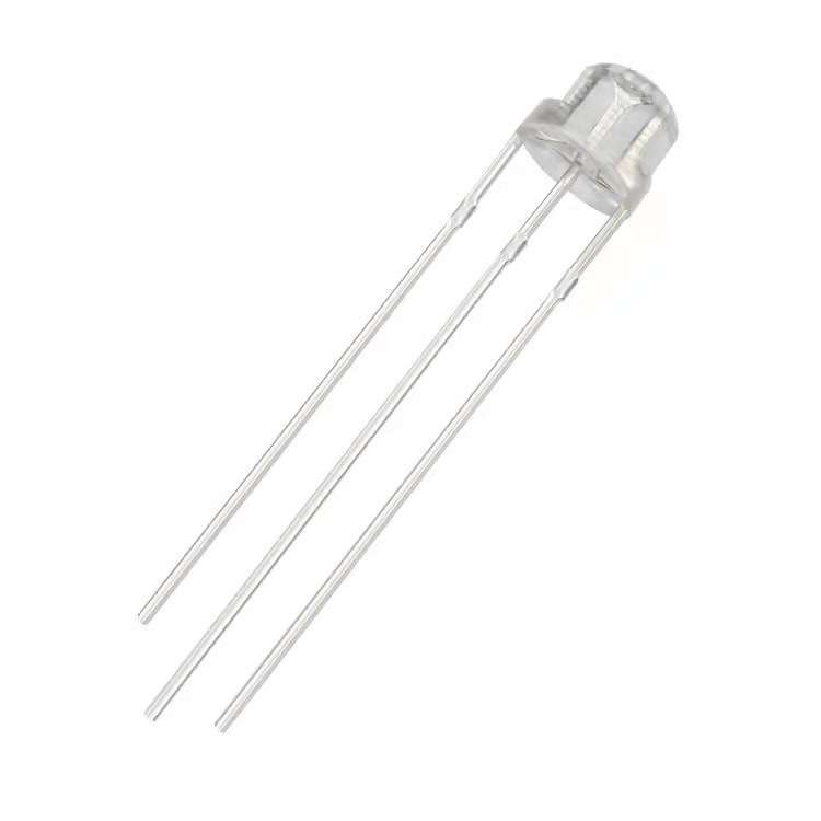 f5草帽红蓝雾状共阴/共阳 三脚led灯珠 4.8mm红蓝双色 透明超高亮