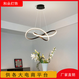 创意个性餐厅吊灯现代简约艺术造型灯中山设计师极简灯具店铺商用